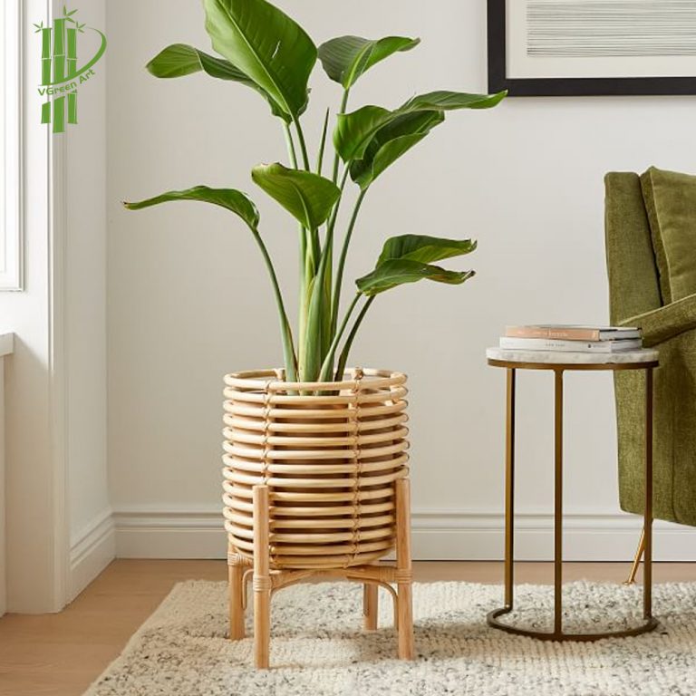 Rattan Plant Stand EcoHandicrafts Import Export Joint Stock Company