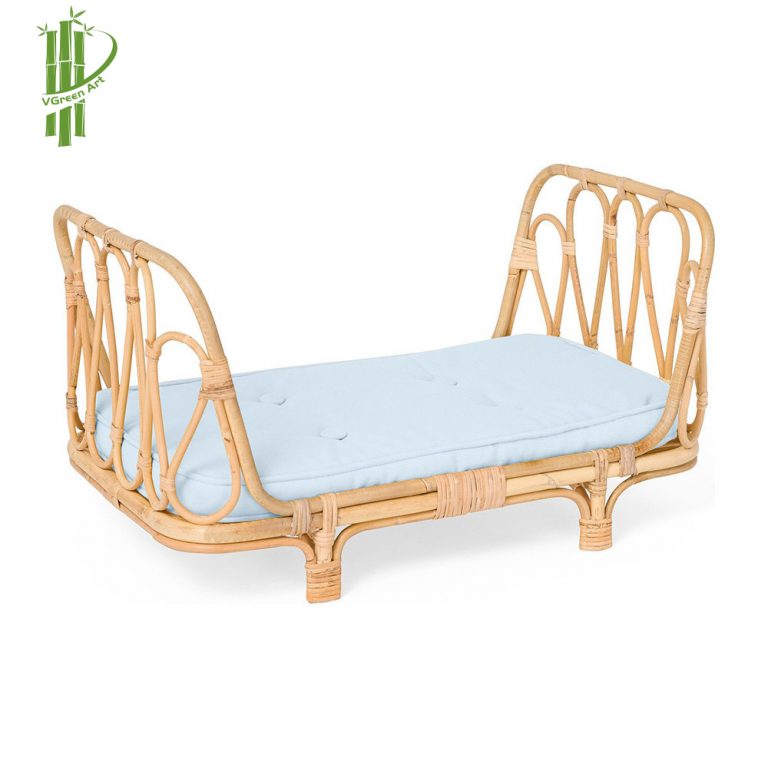 rattan doll cradle